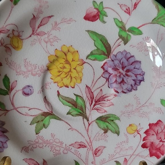 Vintage Bachelor's Button Saucer Vintage Copeland Spode England - Picture 2 of 4